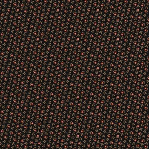 Black Sheep Cottons Square Petals - Black