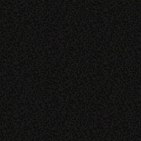 Black Sheep Cottons Wispy Leaf - Black