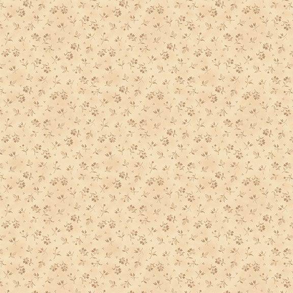 Black Sheep Cottons Country Flowers - Cream
