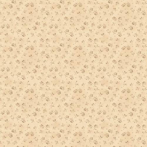Black Sheep Cottons Country Flowers - Cream