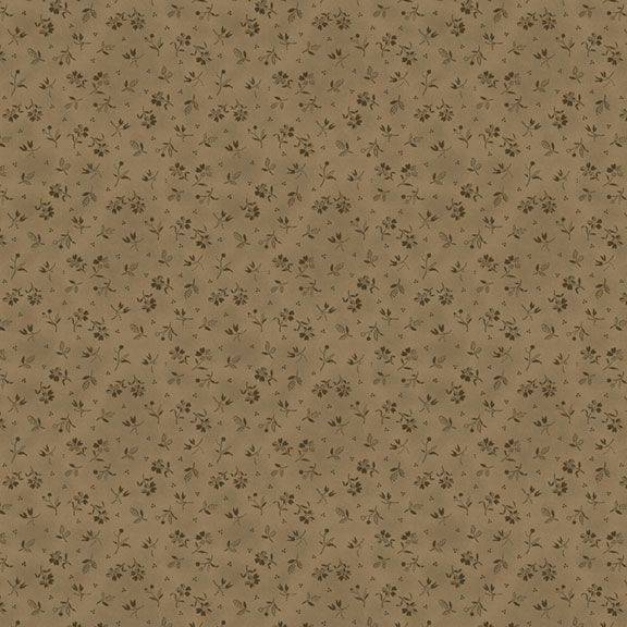 Black Sheep Cottons Country Flowers - Sepia