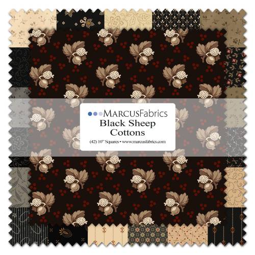 Black Sheep Cottons - Precut 10in Squares - 42pcs