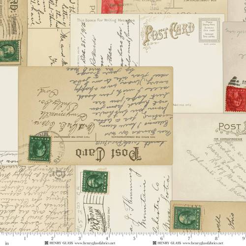 Greetings at Christmastide Postcard Collage - Beige