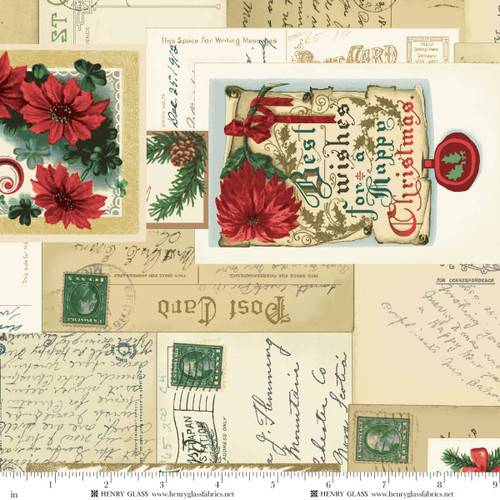 Greetings at Christmastide Colorful Postcards - Multi
