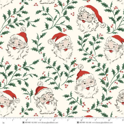 Greetings at Christmastide Santa Faces - Multi