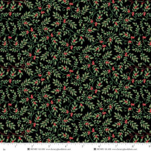 Sweet Christmas Memories Mini Holly Vines - Black