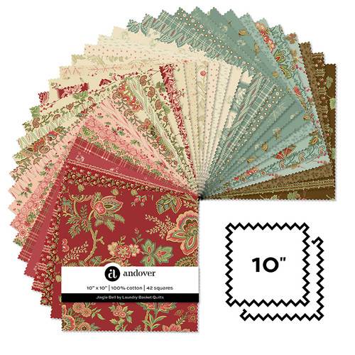 Jingle Bell 10" Squares