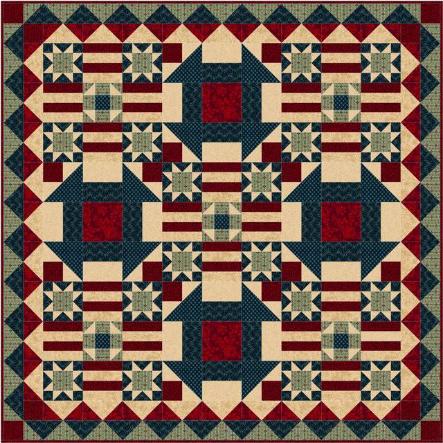 Hometown Parade Table Topper - FREE PATTERN DOWNLOAD