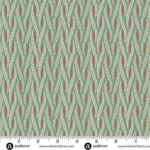 Jingle Bell Ribbon Candy Vintage Blue
