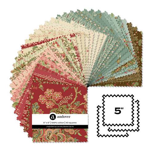 Jingle Bell 5" Squares