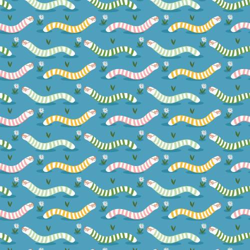 Bookworm Wise Worms - Dark Turquoise