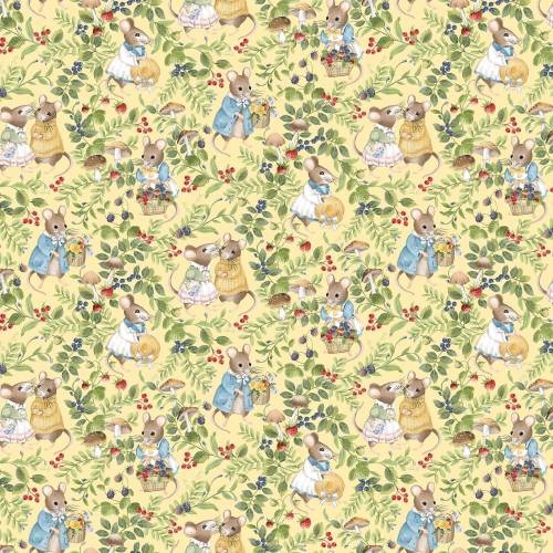 Country Mouse Scenic Mice - Yellow