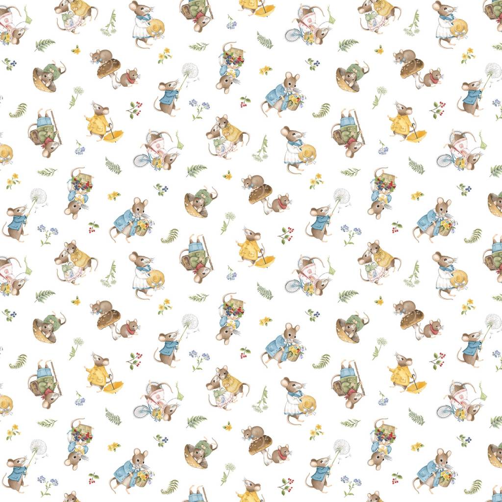 Country Mouse Toss Mice - White