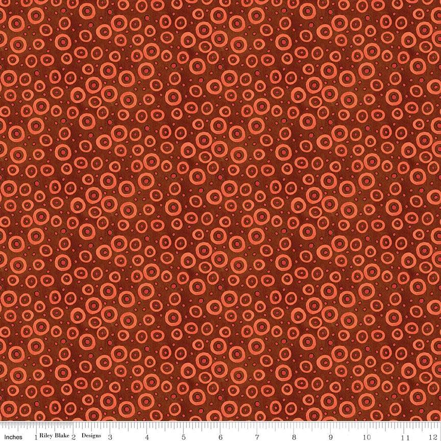 Spooky Polka Dots Rusty Oak