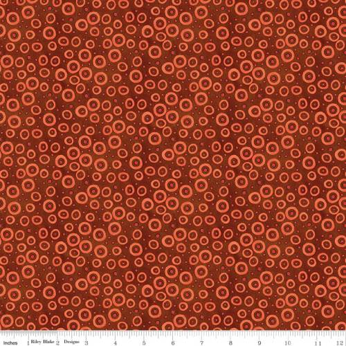 Spooky Polka Dots Rusty Oak