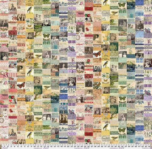 Tim Holtz Palette Canvas Cloth Collage Canvas - Multi