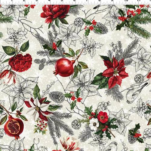 Winter Enchantment Toile - Cream