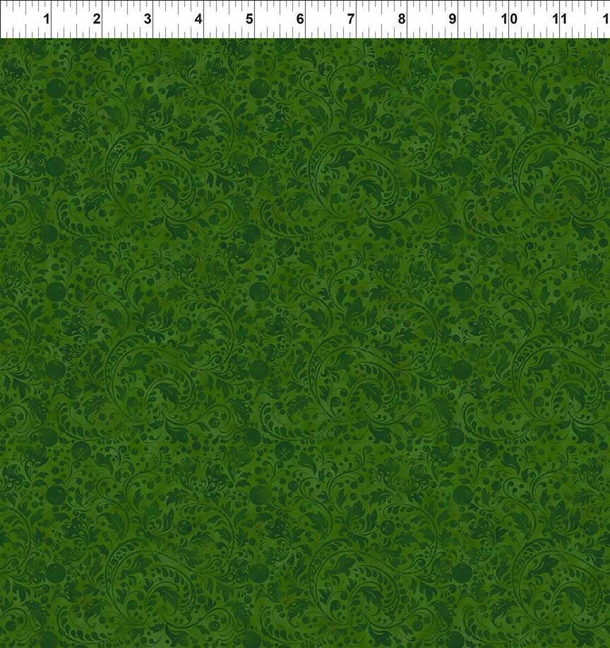 Winter Enchantment Fleur - Dark Green