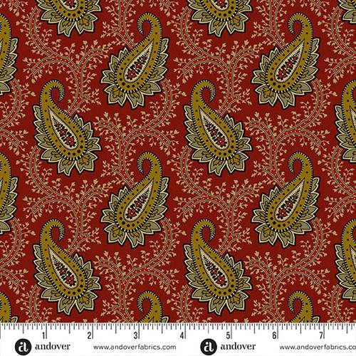 Madison Manor Revisited Main Paisley Red