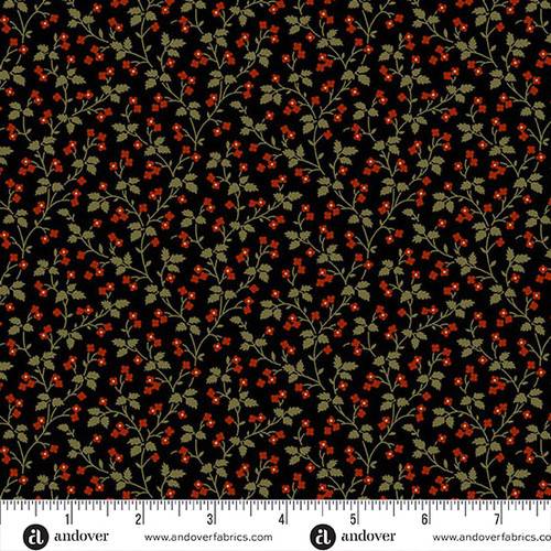 Madison Manor Revisited Vine Black and Red
