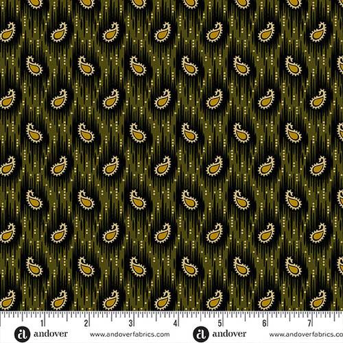 Madison Manor Revisited Small Paisley Black