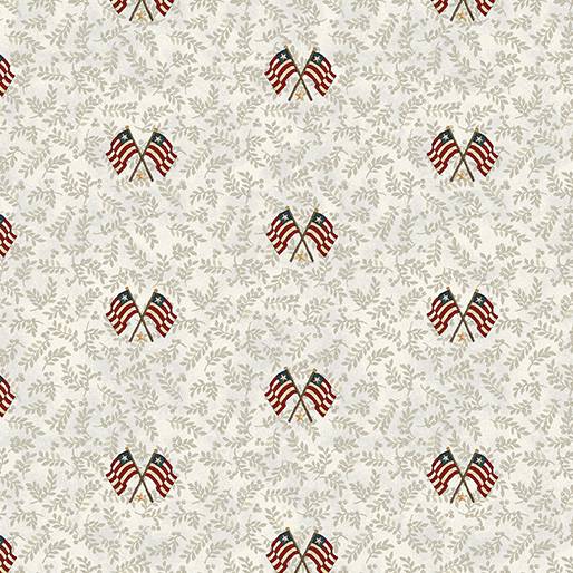 American Valor Flags & Leaves Natural