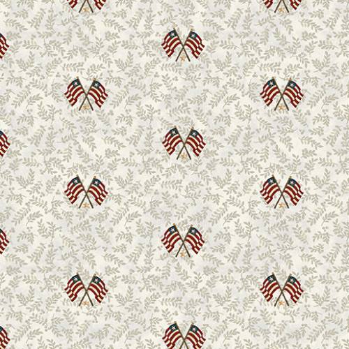 American Valor Flags & Leaves Natural