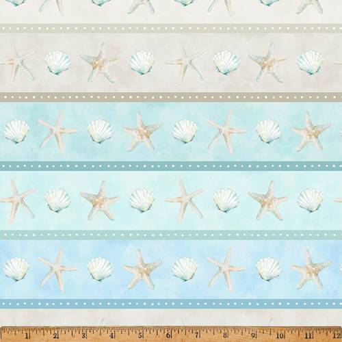 Seas & Greetings Seashell Border Stripe