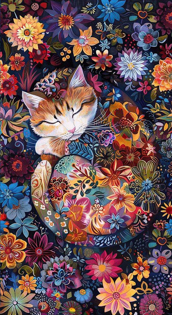 Calico Cat 24" Panel
