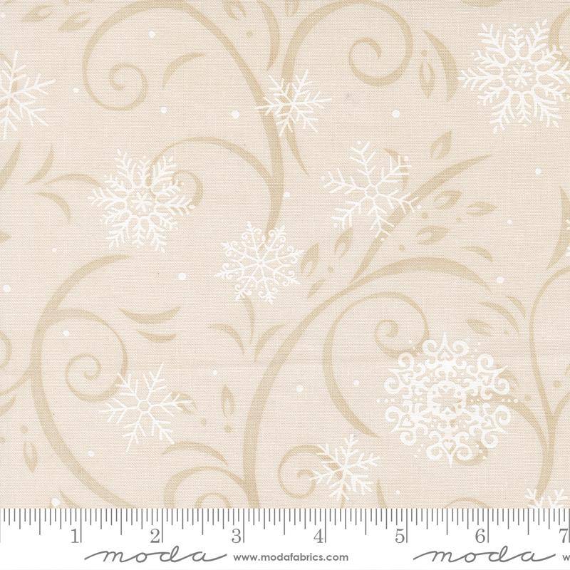 When Snow Falls Swirling Snowflakes - 108" Snowy White