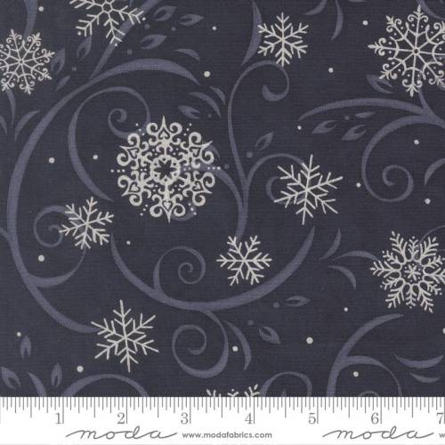 When Snow Falls Swirling Snowflakes 108" - Night Sky