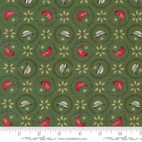 When Snow Falls Tiny Birds in Wreaths - Evergreen