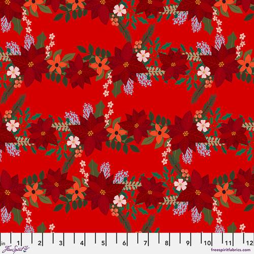 Christmas Pets Christmas Lace - Red