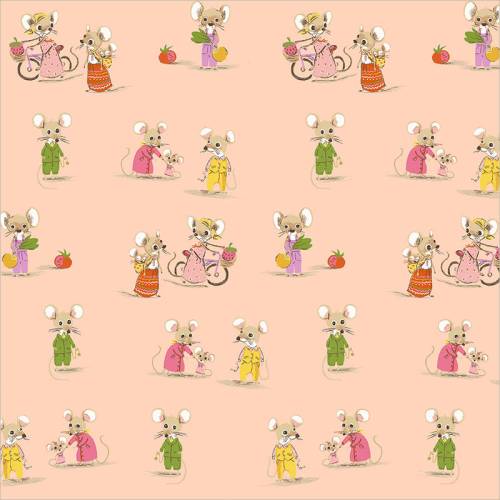 Heather Ross Favorites Country Mouse / City Mouse - Blush