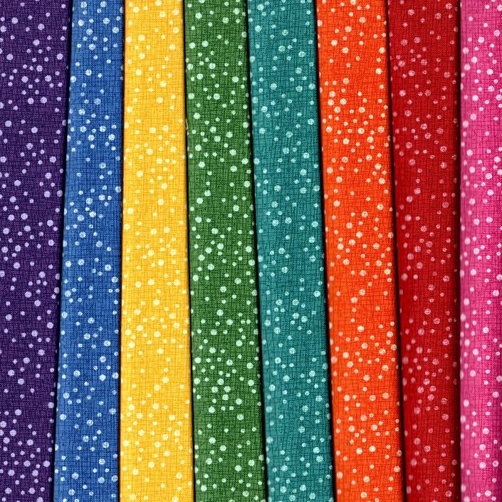 Dotty Thatched Fabric Pack - 8 Fat Quarters
