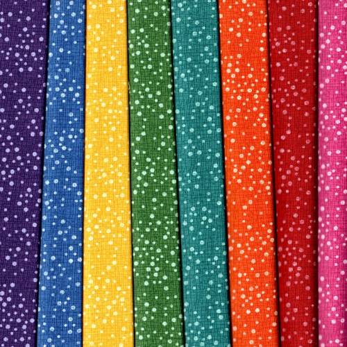 Dotty Thatched Fabric Pack - 8 Fat Quarters