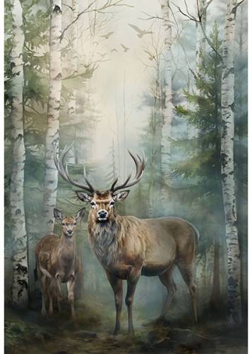 Stag and Stone Forest