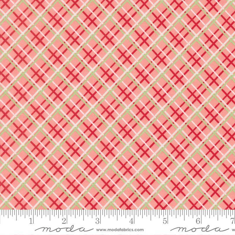 Merrily On High Pretty Plaid Paper - Blush