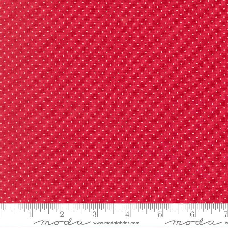 Merrily On High Festive Dot - Christmas Red
