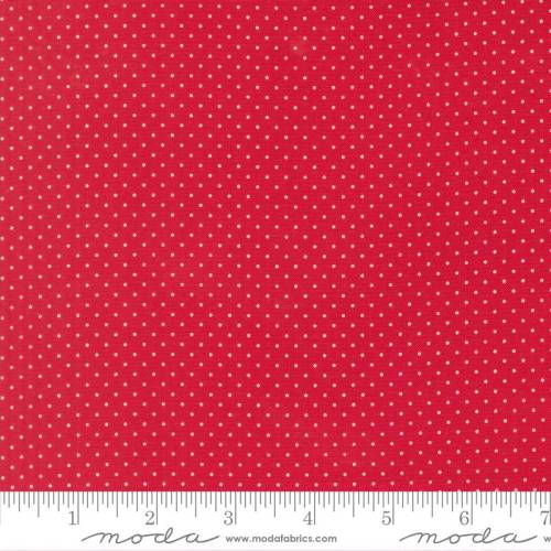 Merrily On High Festive Dot - Christmas Red