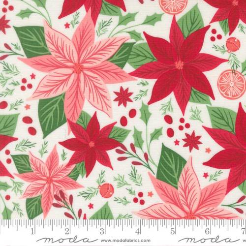 Merrily On High Poinsettia - Snow