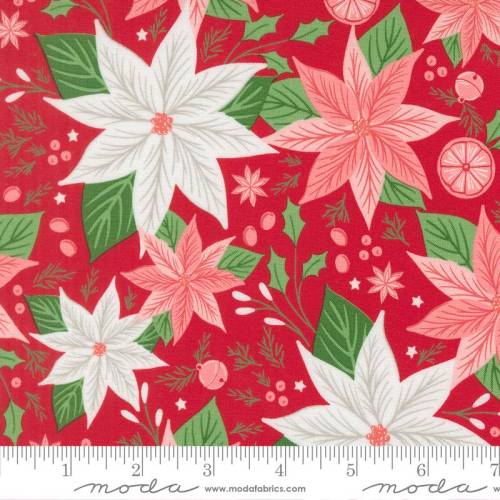 Merrily On High Poinsettia - Christmas Red