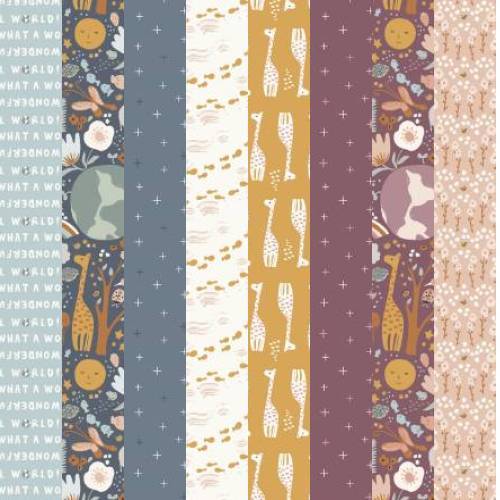 Wonderful World Fabric Pack - 8 Fat Quarters