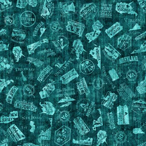 2026 Mid-Atlantic Shop Hop - PREORDER Icons - Dk Teal