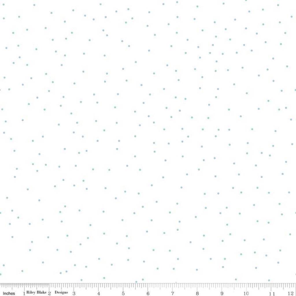 A Perfect Winter Pin Dot Aqua