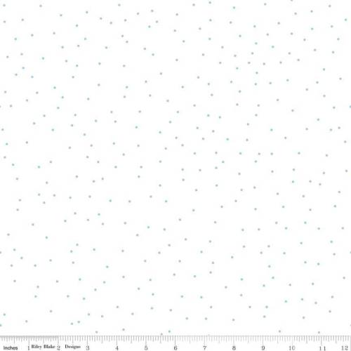 A Perfect Winter Pin Dot Aqua