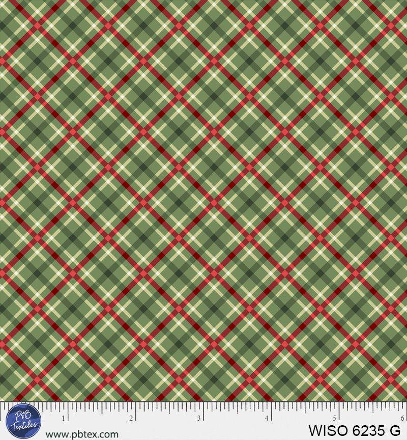 Winter Song Layered Gingham Green