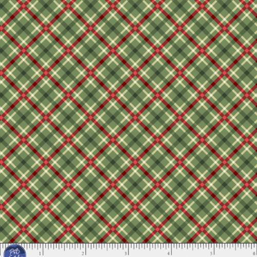Winter Song Layered Gingham Green