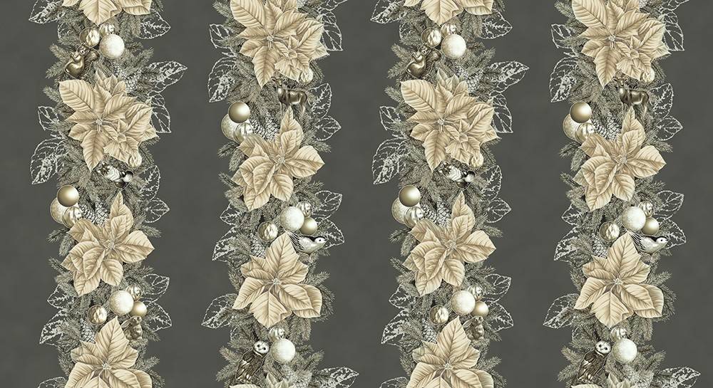 Holiday Flourish - Forest Glen Charcoal