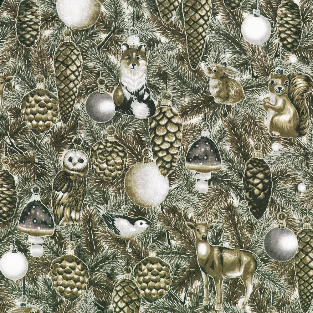 Holiday Flourish - Forest Glen Taupe